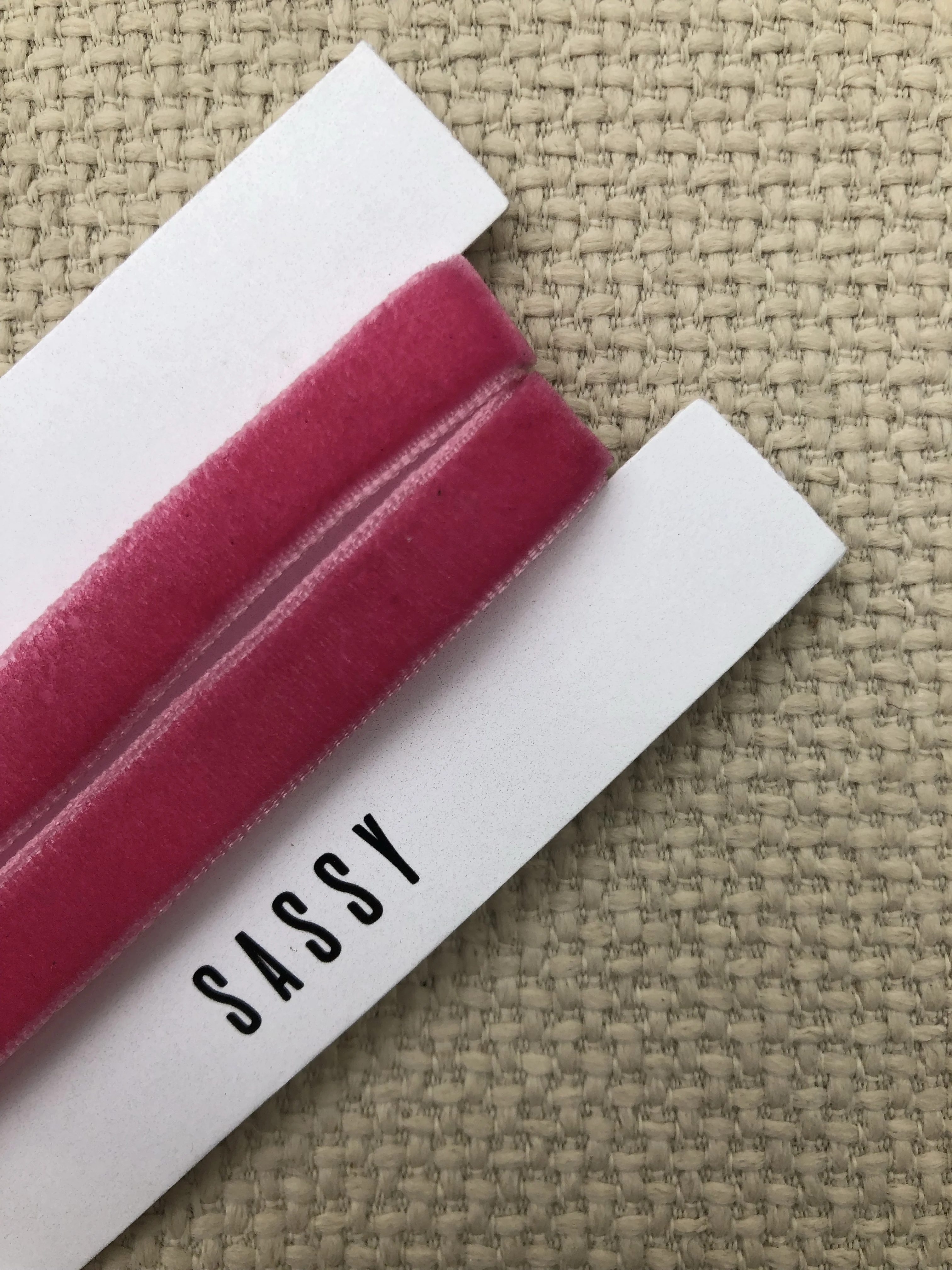 Candy Pink Velvet Choker - Image 2
