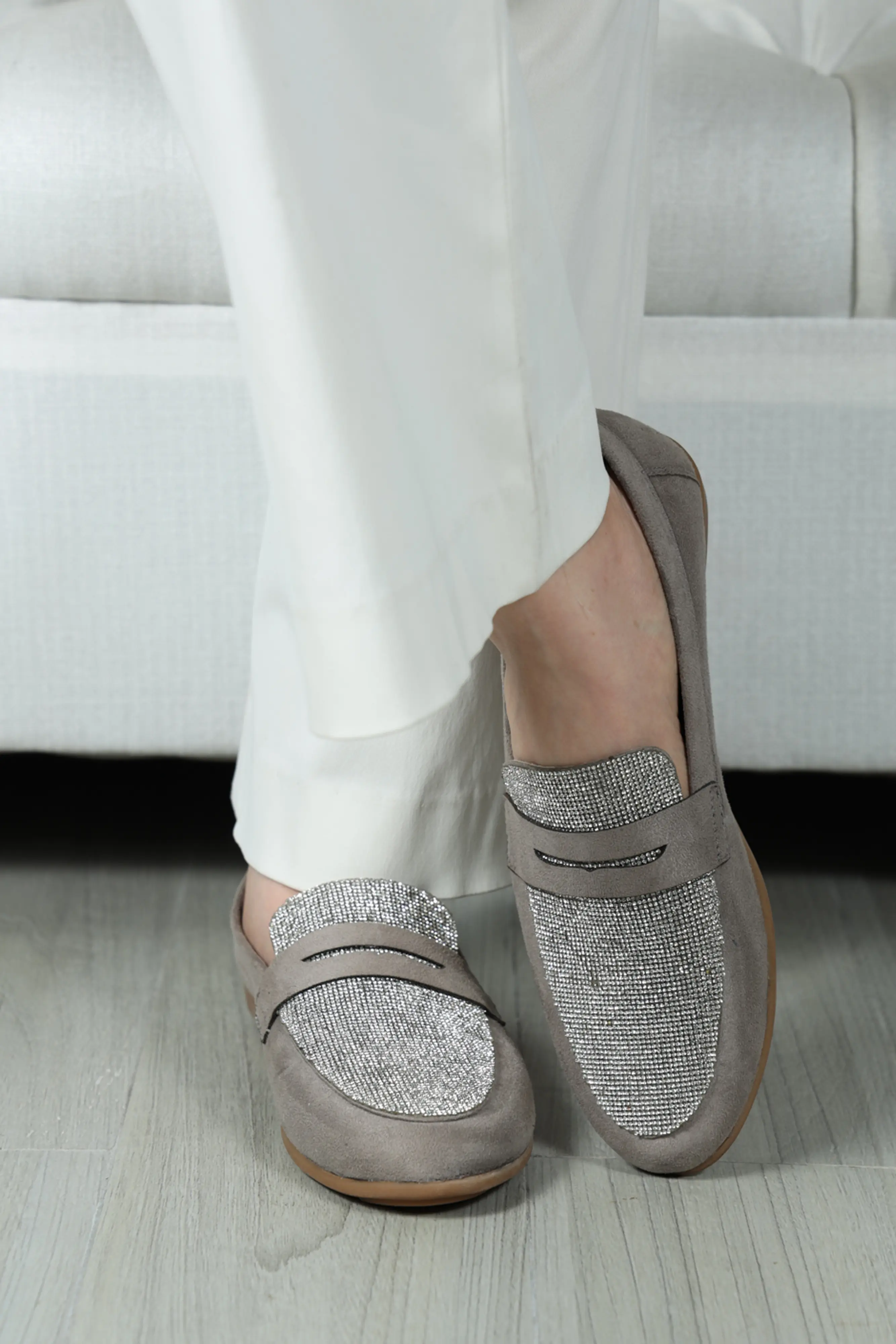 Bugatti Glitter Moccasin Grey - Image 3