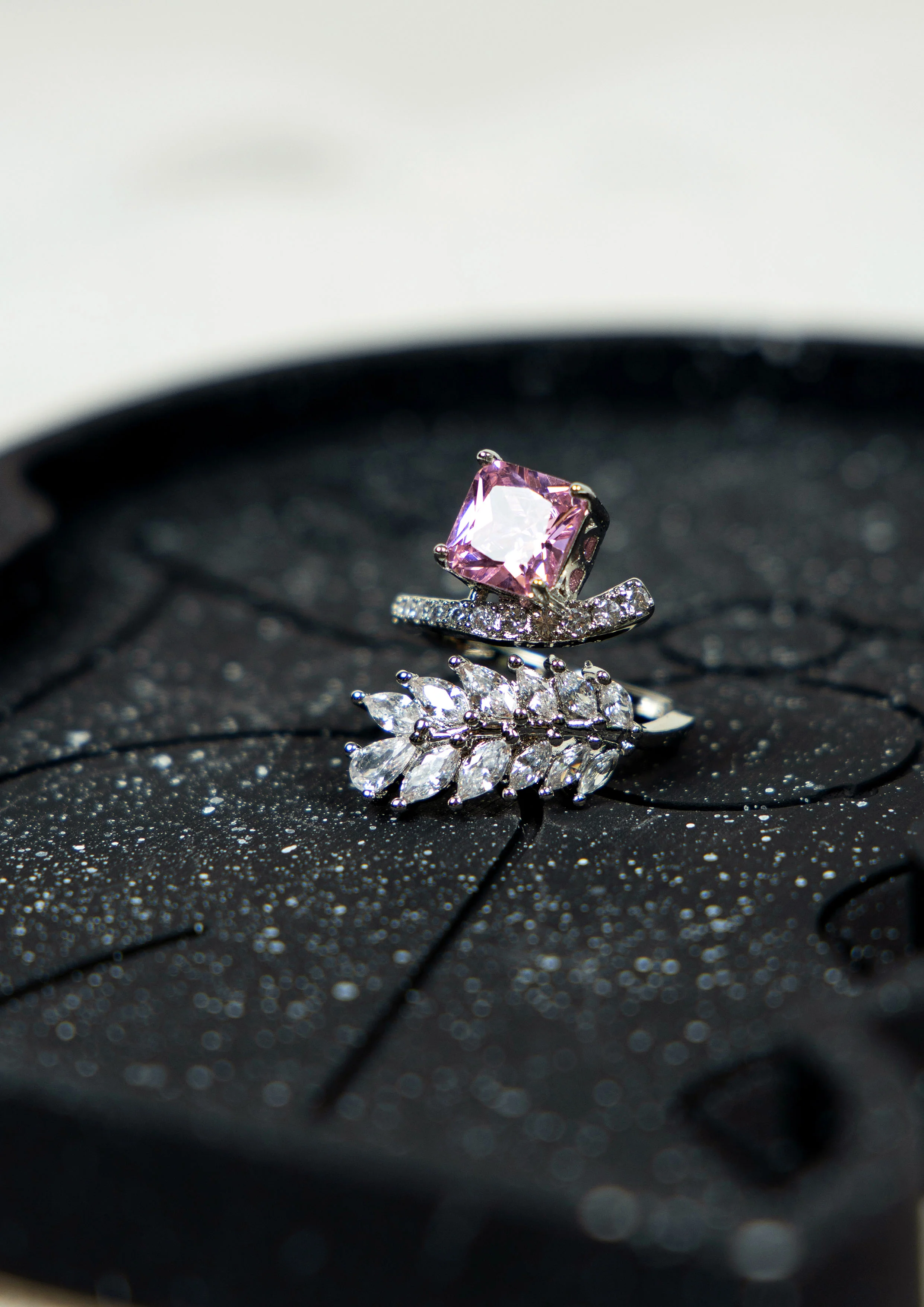 Frosted Fern Adjustable Ring - Image 3