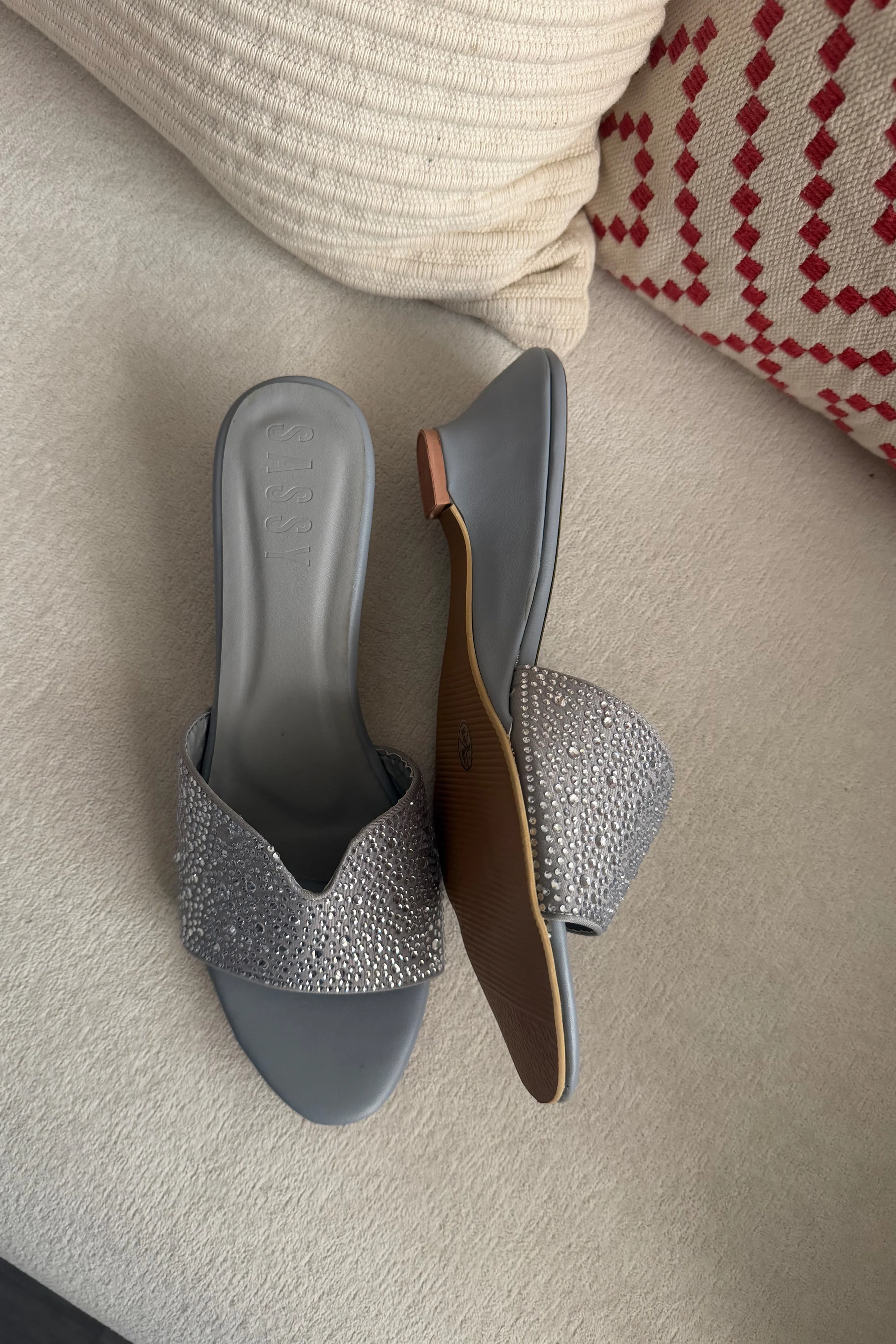 Eden low Wedge Heel Silver - Image 4