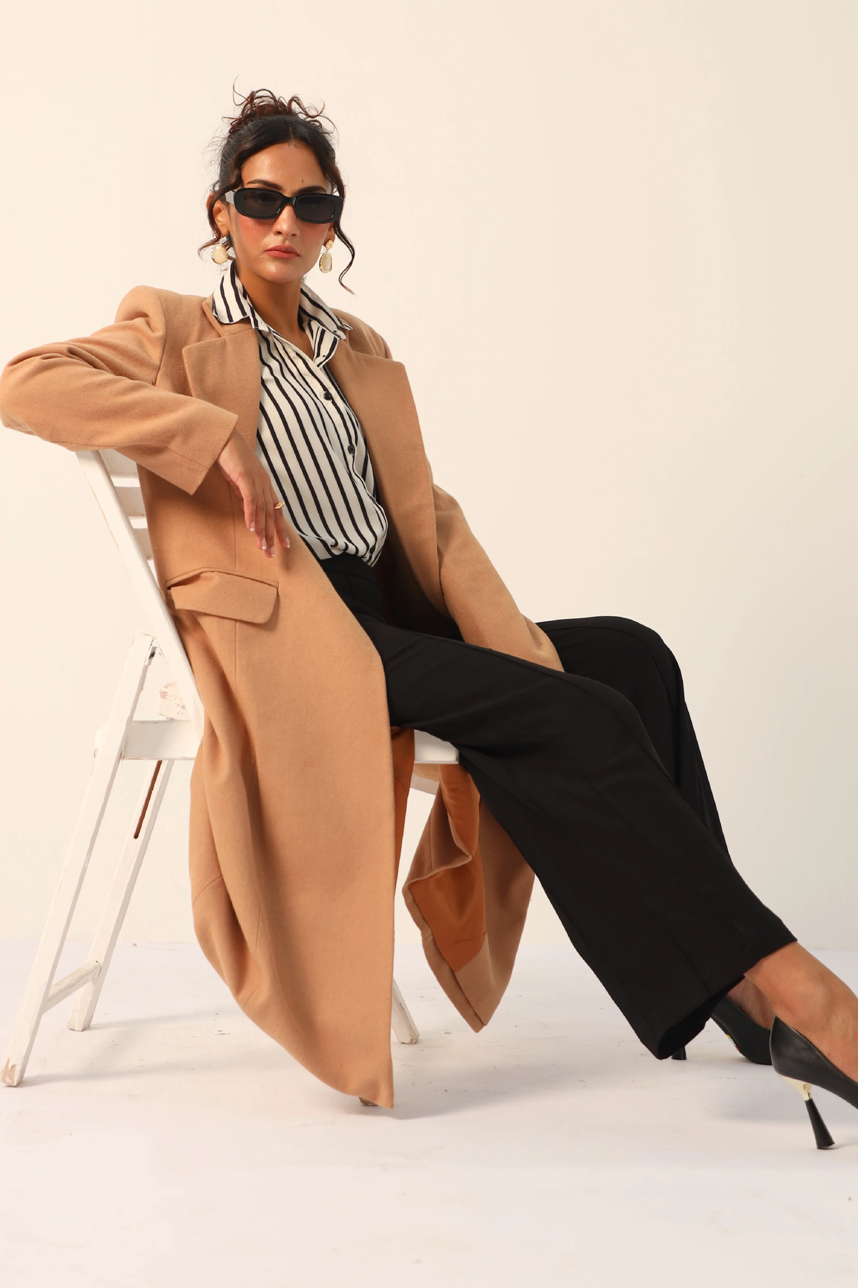 Tatiana Long Coat Camel - Image 3