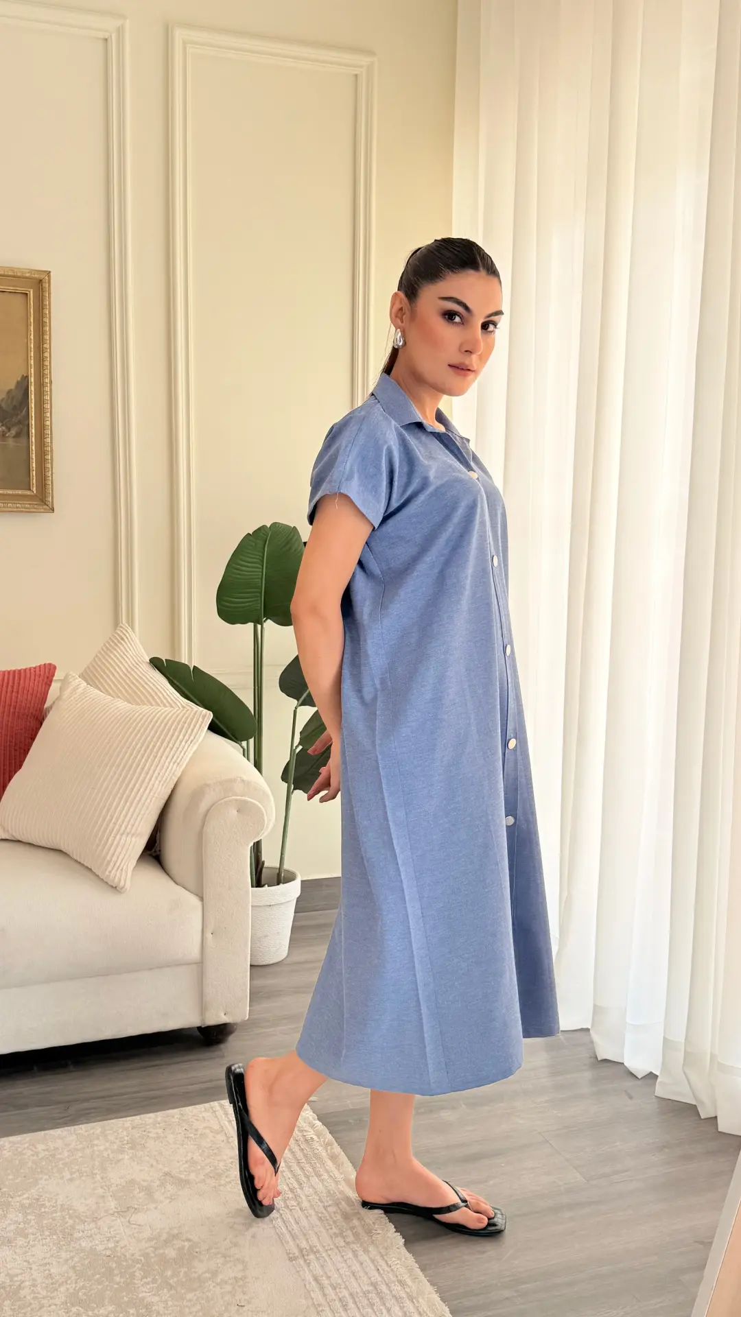 Parker Denim Shirt Dress - Image 3