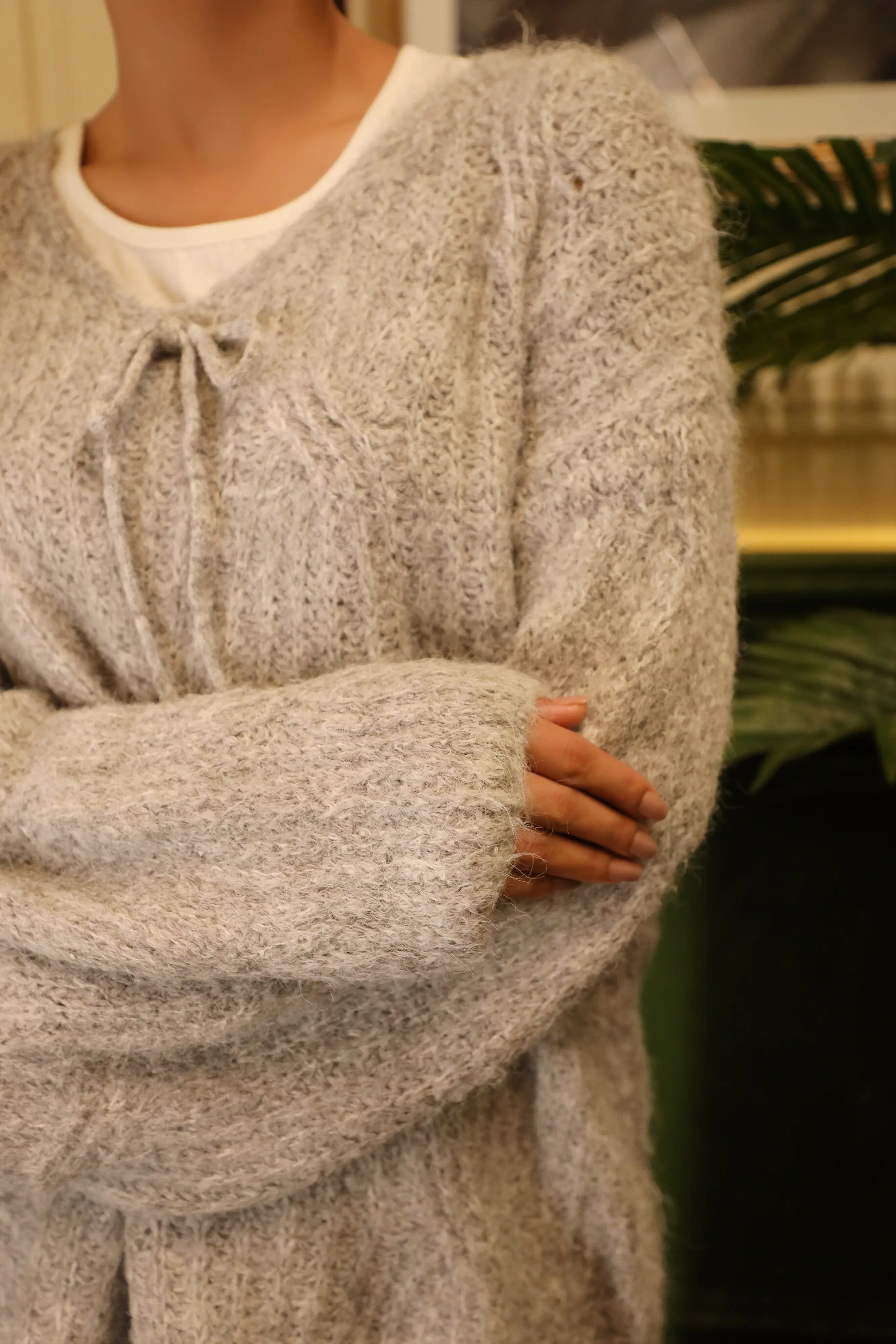 Primrose Oversized Sweater Grey - Image 3