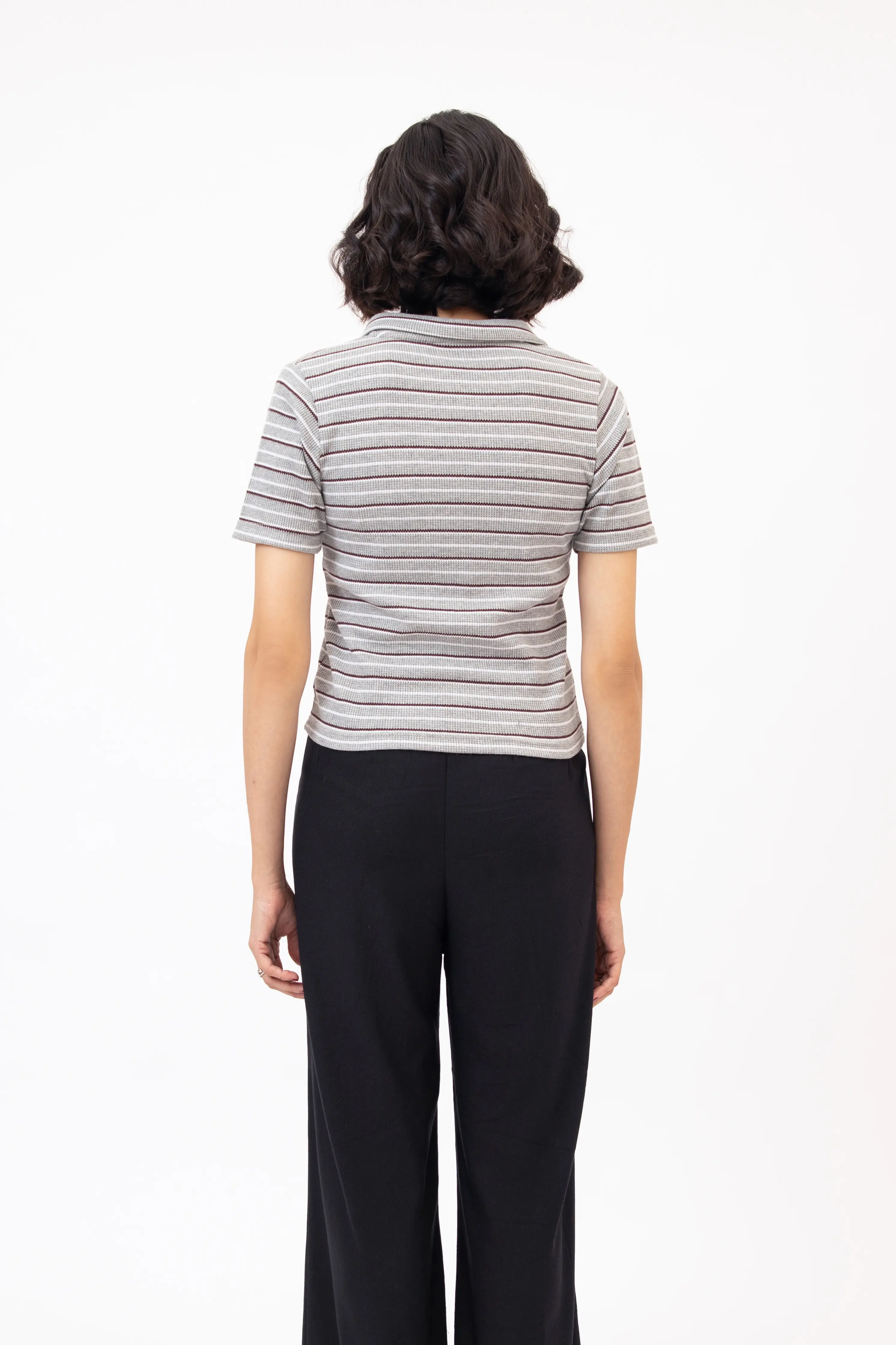 Ray Polo Shirt Grey - Image 3