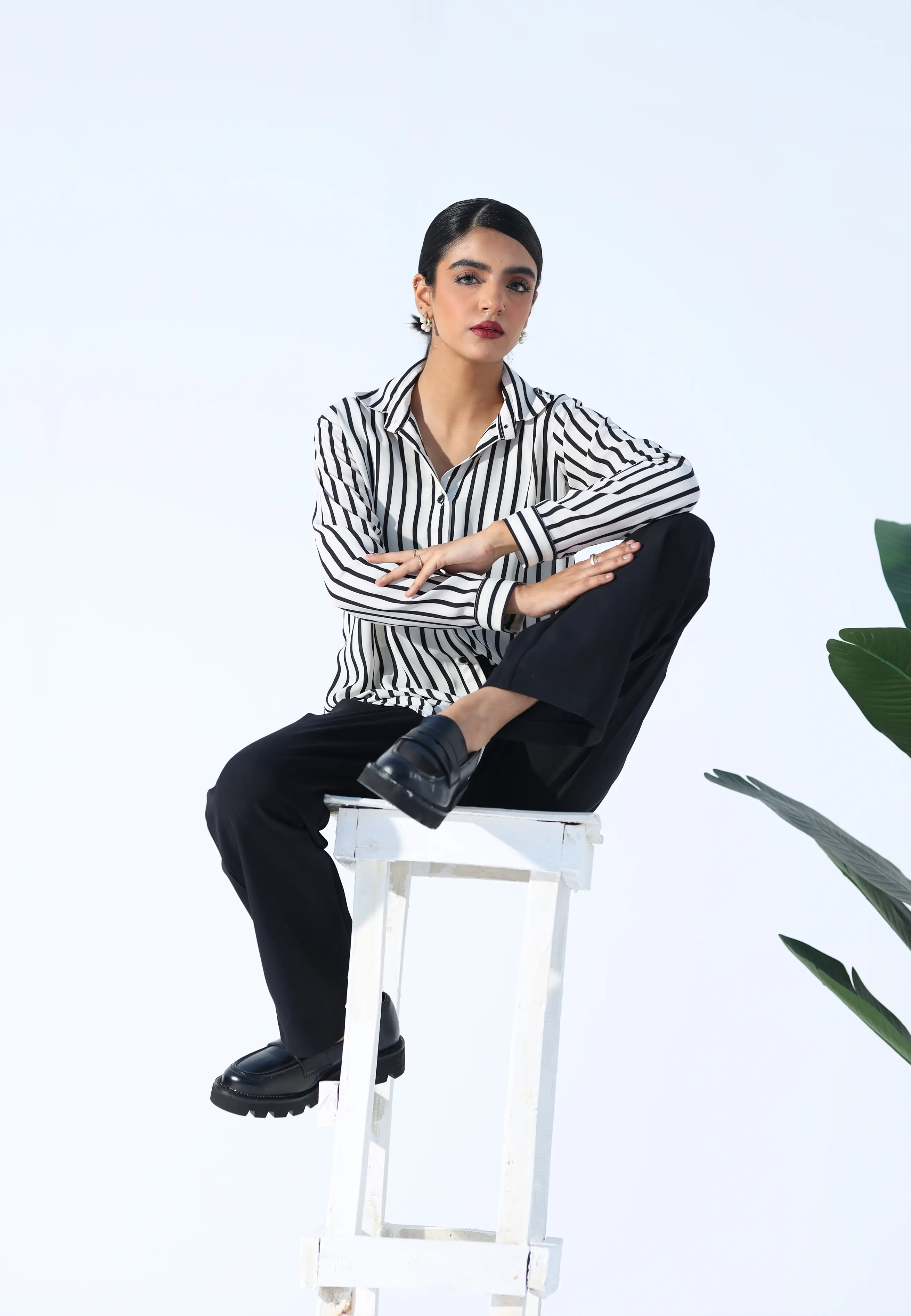 Retro Stripe Button-Up - Image 4