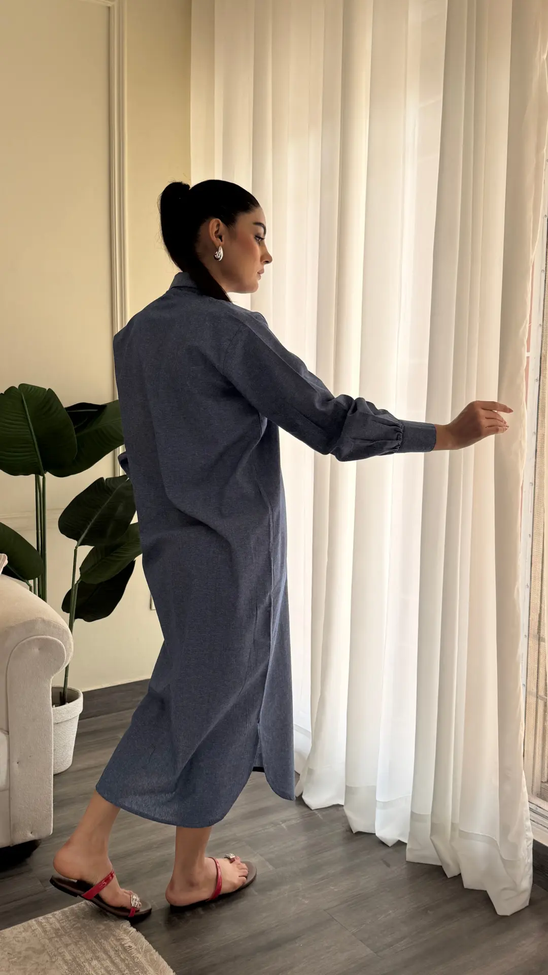 Rio Denim Shirt Dress - Image 3
