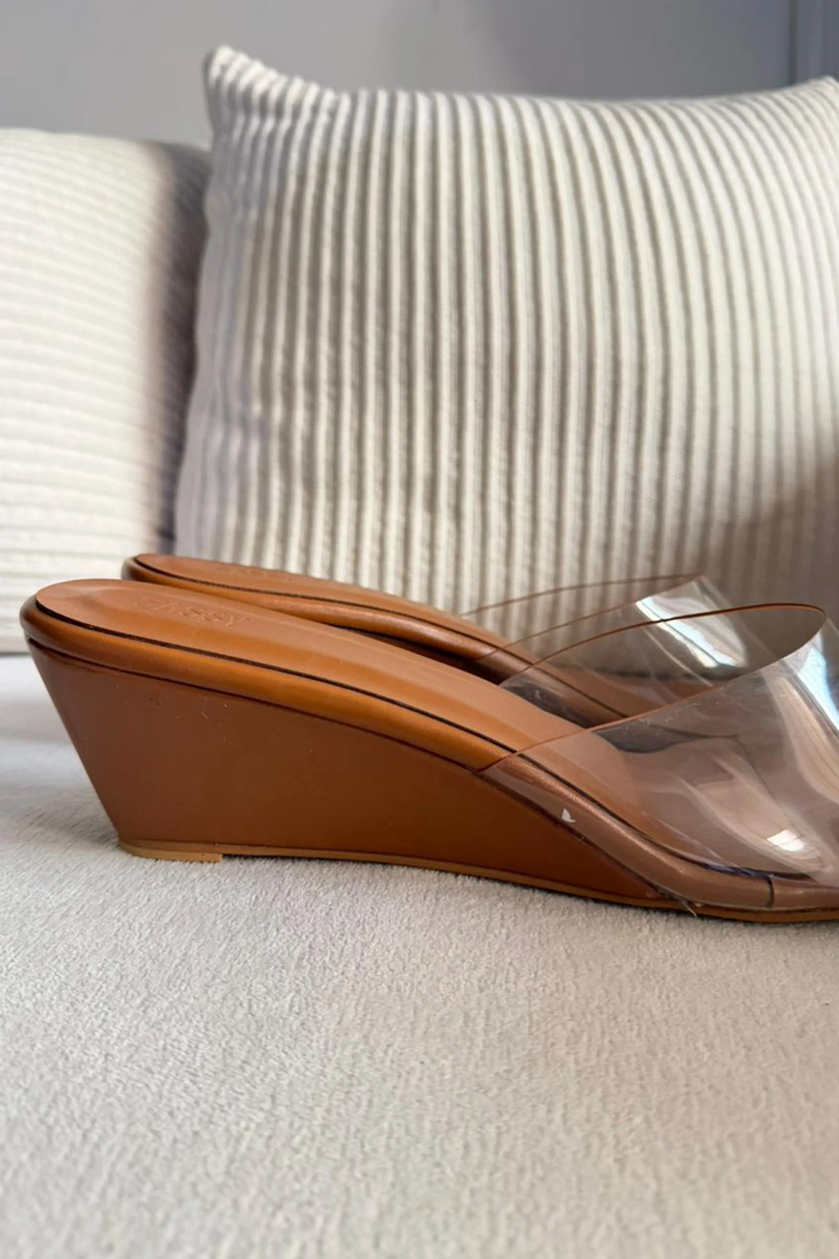 Saint Tropez wedge heel coffee (Ship 7 Days) - Image 6