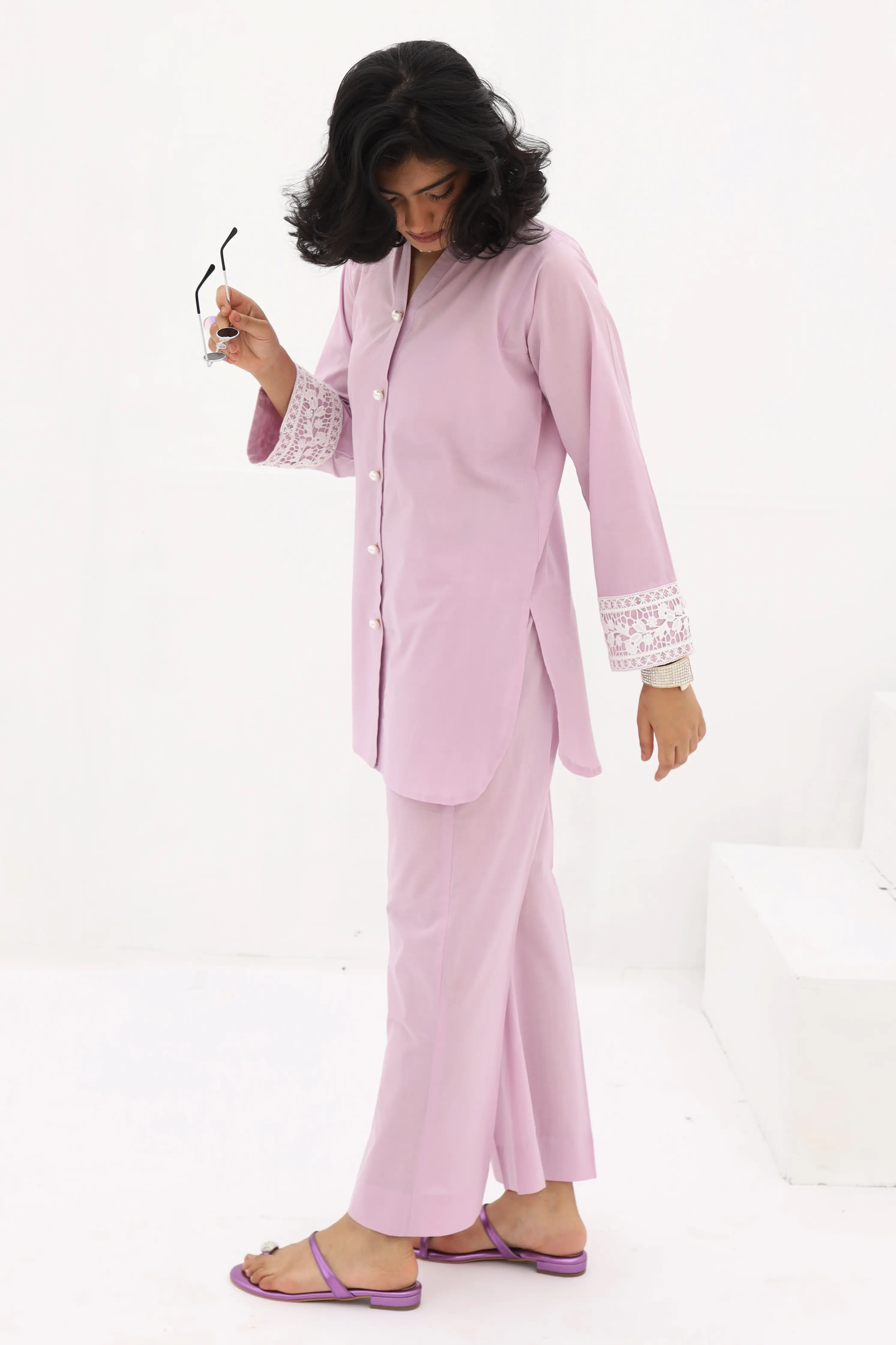 Sophie Co-ord Set Lilac - Image 2