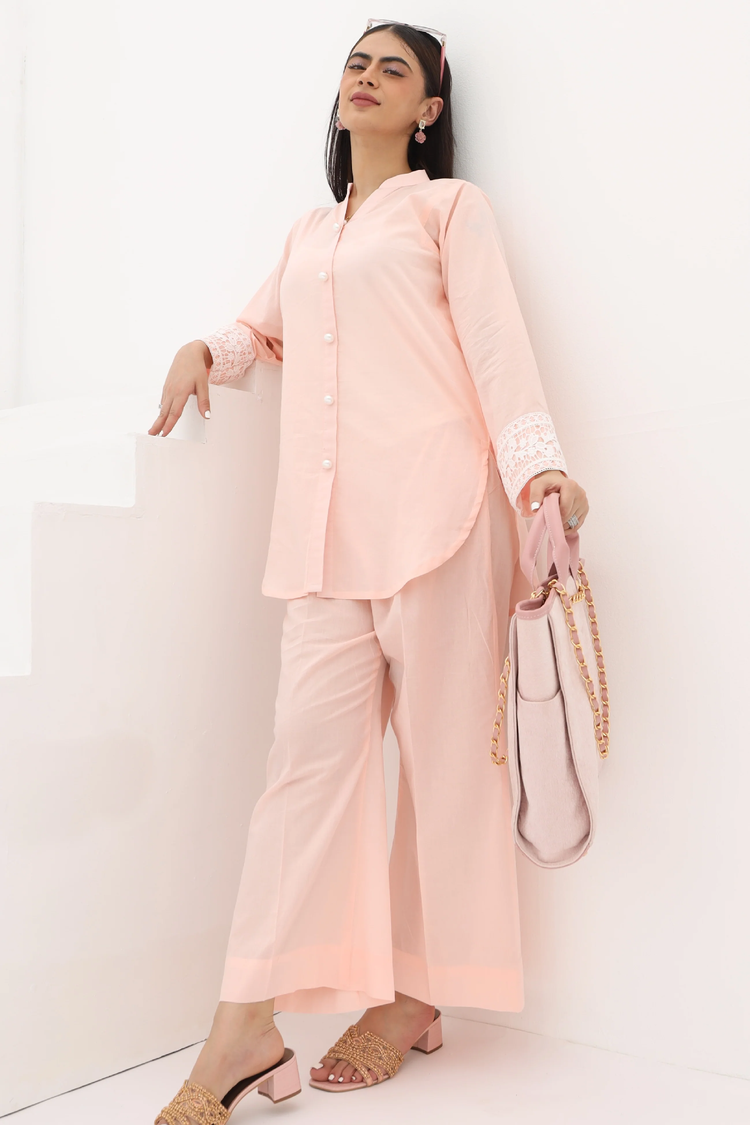 Sophie Co-ord Set Powder Pink