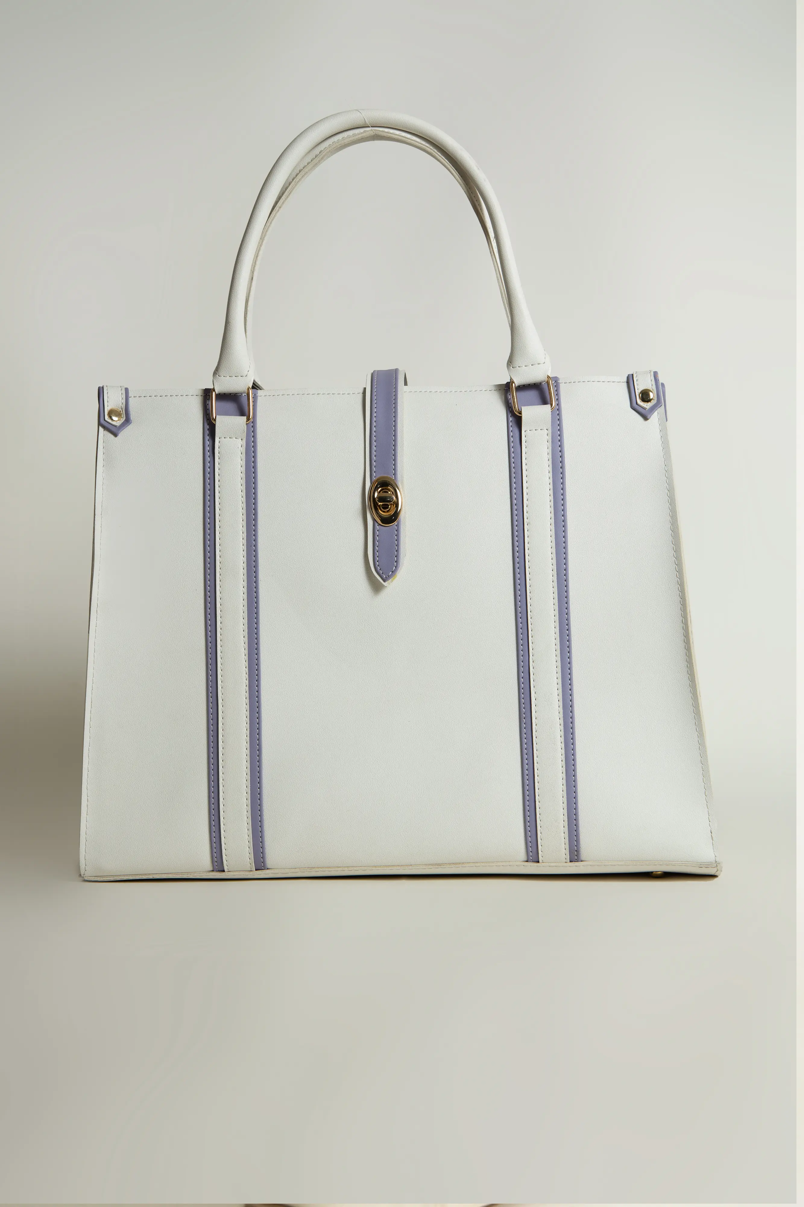 Tokyo Tote Bag White n Lilac - Image 3