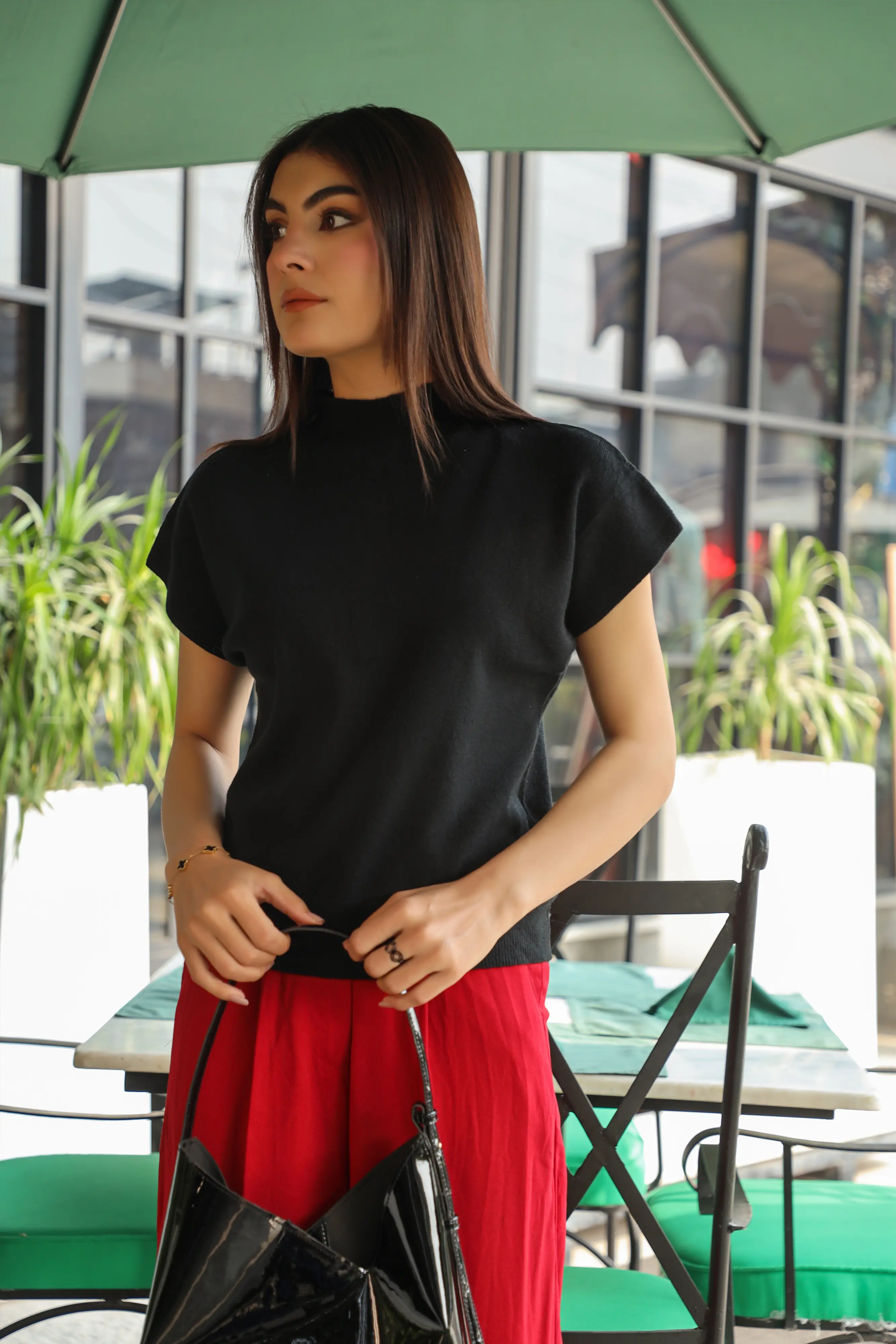 Willow Sweater Top Black - Image 3